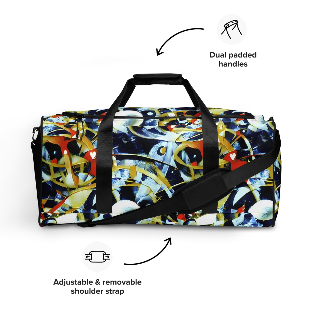 Sapphire Sparks on Duffle Bag — Front