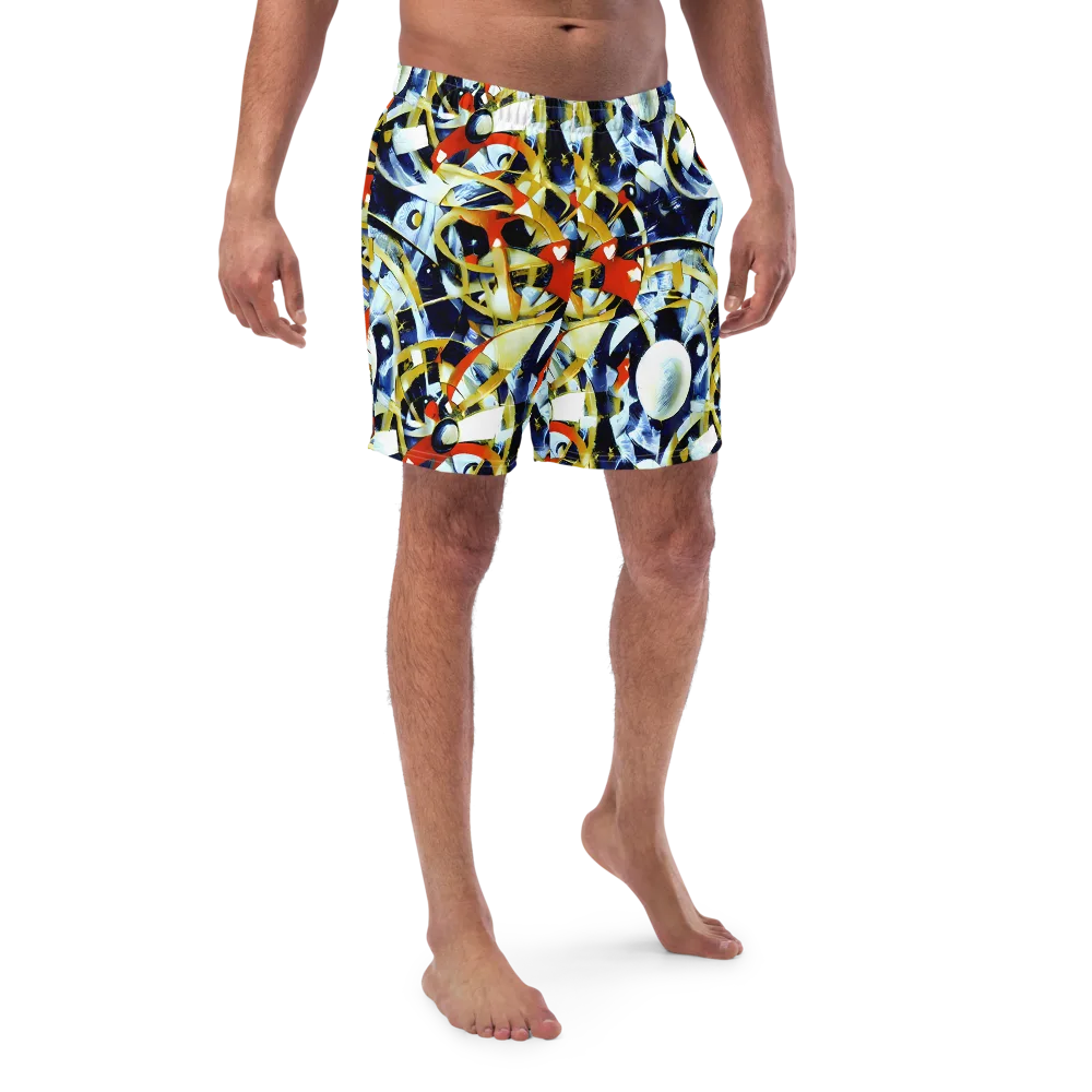 Sapphire Sparks on Swim Trunks — Front