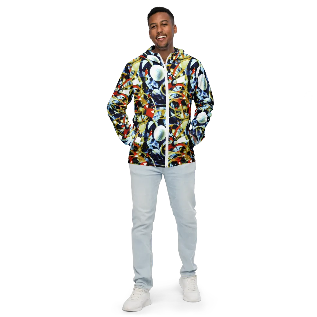 Sapphire Sparks on Men's Windbreaker — Front