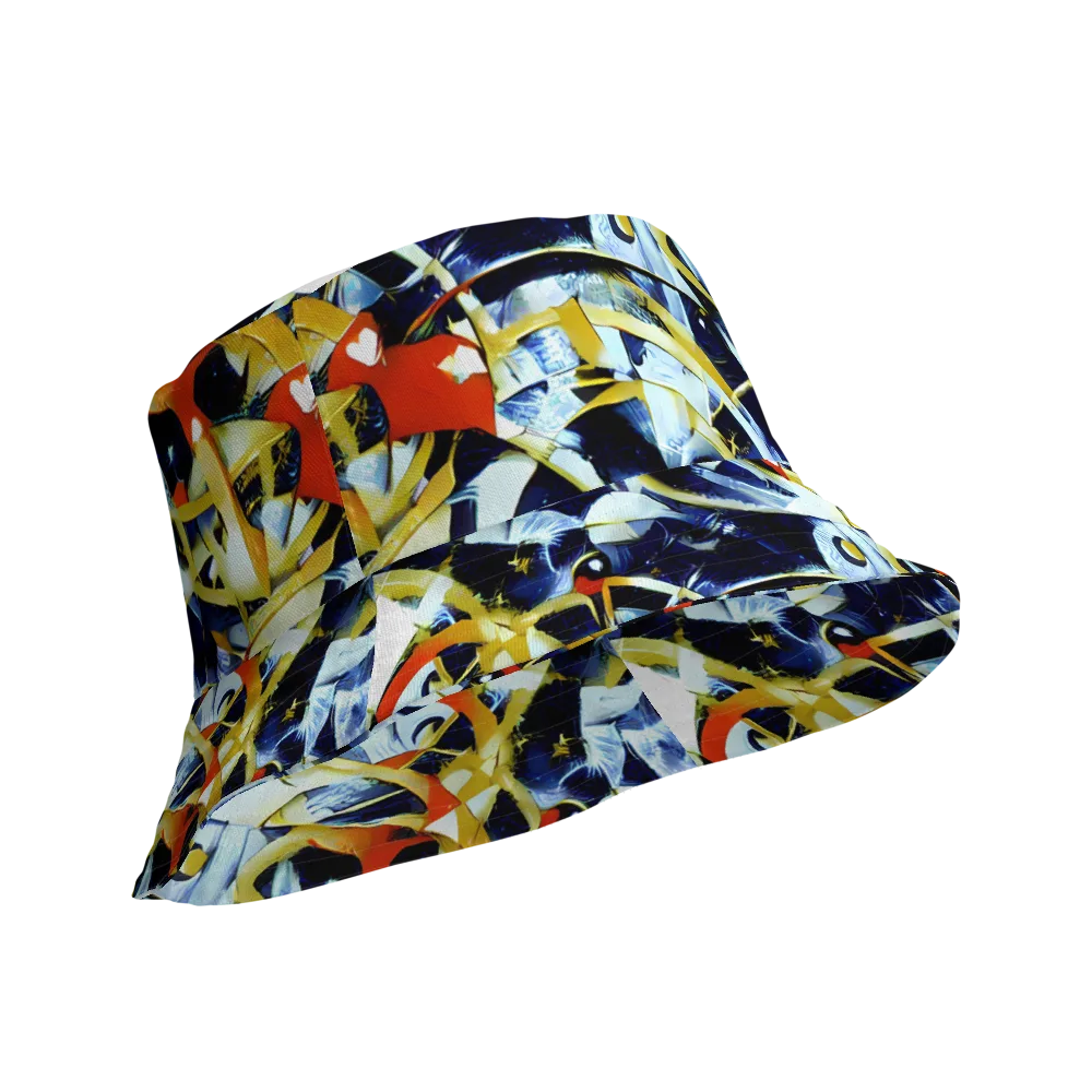 Sapphire Sparks on Reversible Bucket Hat — Product details Outside