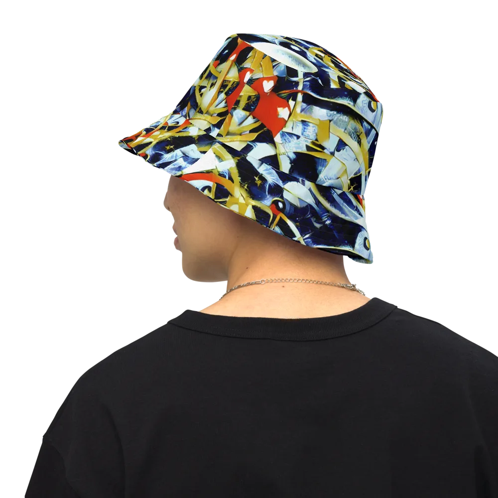 Sapphire Sparks on Reversible Bucket Hat — Back Inside