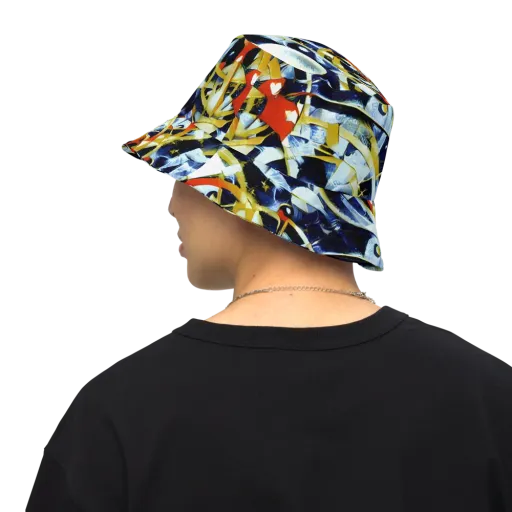 Sapphire Sparks on a Reversible Bucket Hat