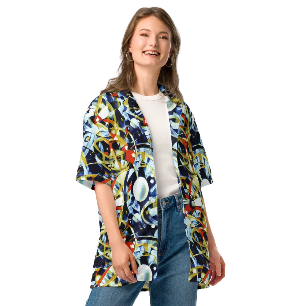 Sapphire Sparks on Button Shirt — Front