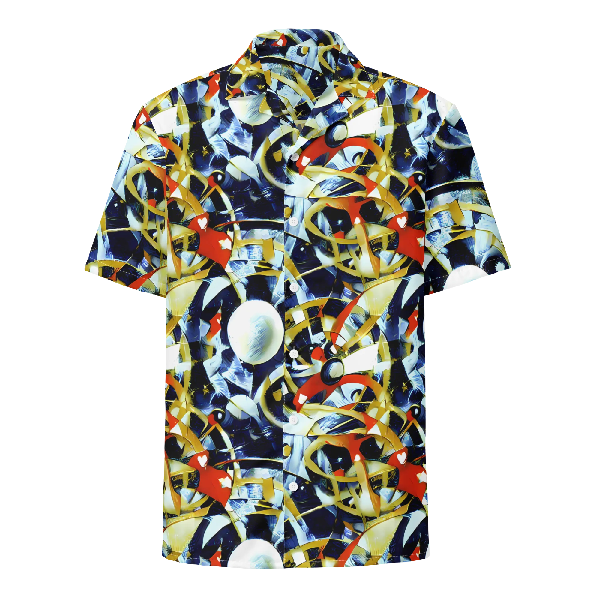 Sapphire Sparks on Button Shirt — Front