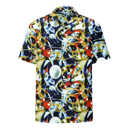 Sapphire Sparks on a Button Shirt