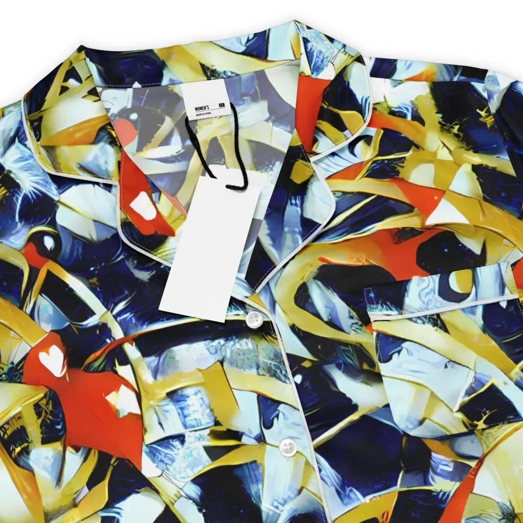Sapphire Sparks on Women's Short Sleeve Pajama Top — Product details