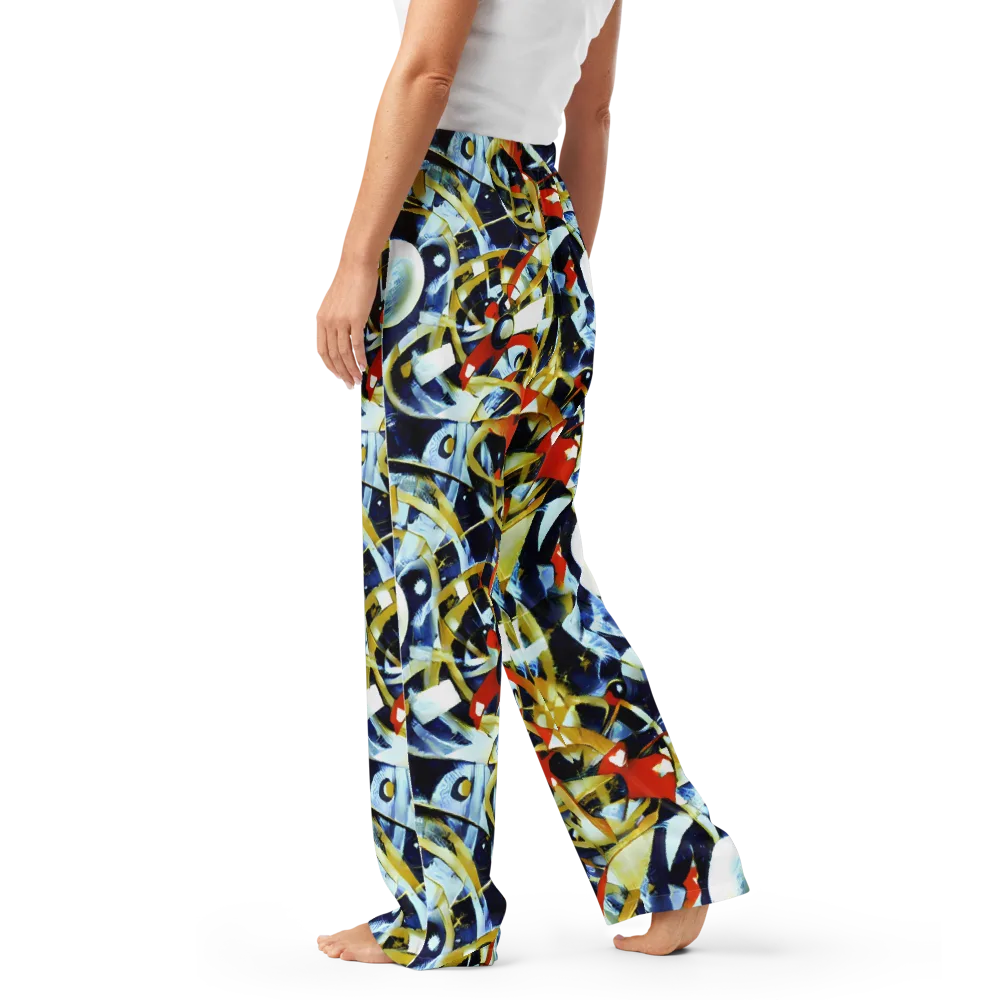 Sapphire Sparks on Women's Pajama Pants — Left