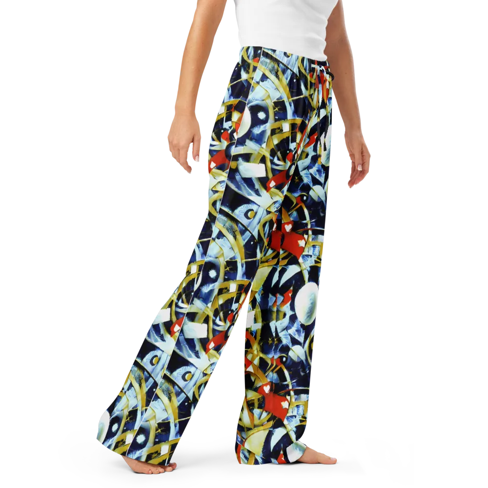 Sapphire Sparks on Women's Pajama Pants — Right Front