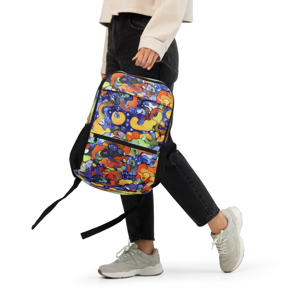 Tangerine Tangle on Utility Backpack — Front