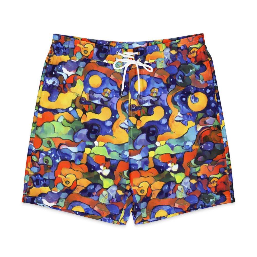 Tangerine Tangle on Men's Board Shorts — Front
