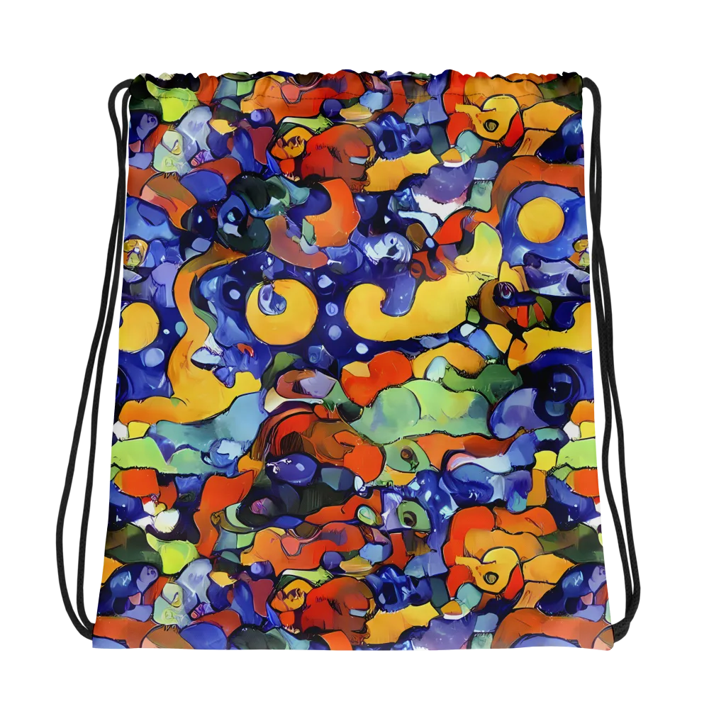 Tangerine Tangle on Drawstring Bag — Photo