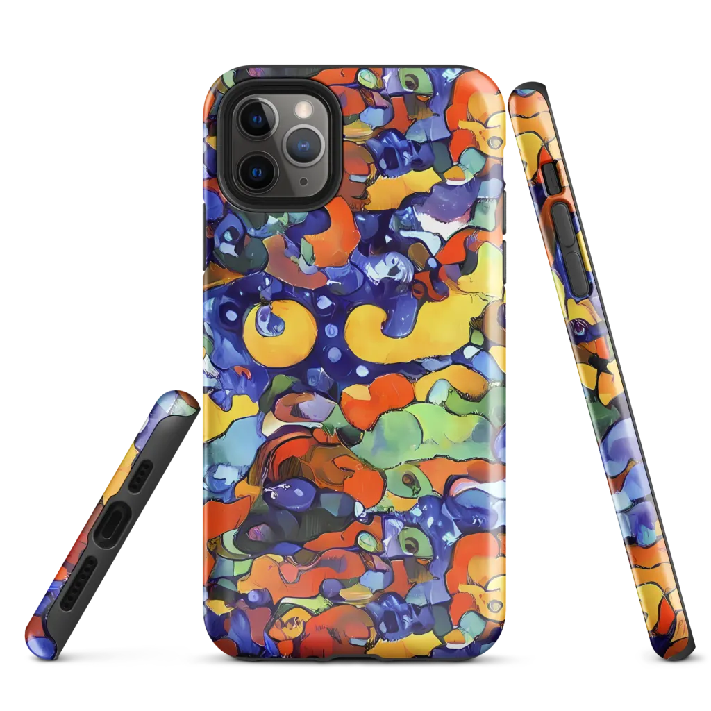 Tangerine Tangle on Tough Case for iPhone® — Front