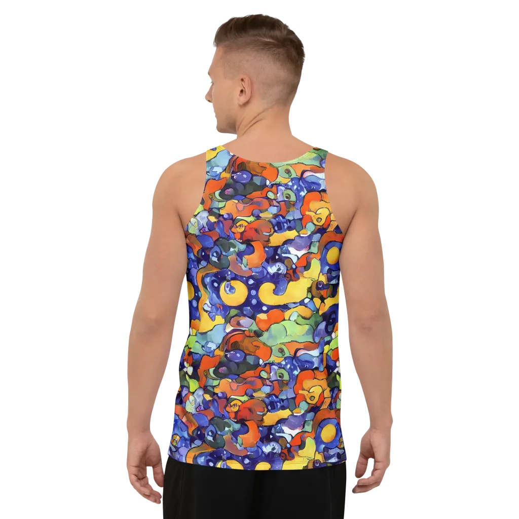 Tangerine Tangle on Men's Tank Top — Back