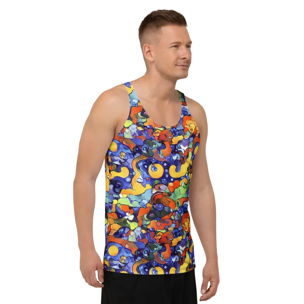 Tangerine Tangle on Men's Tank Top — Right Front