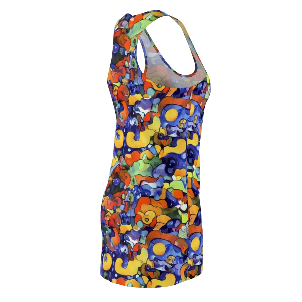 Tangerine Tangle on Racerback Dress — Back Side