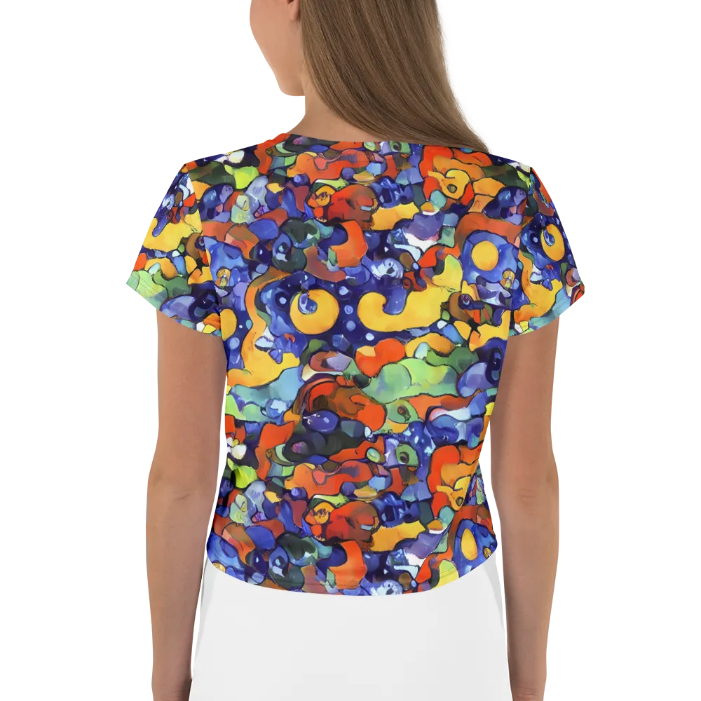 Tangerine Tangle on Crop Tee — Back