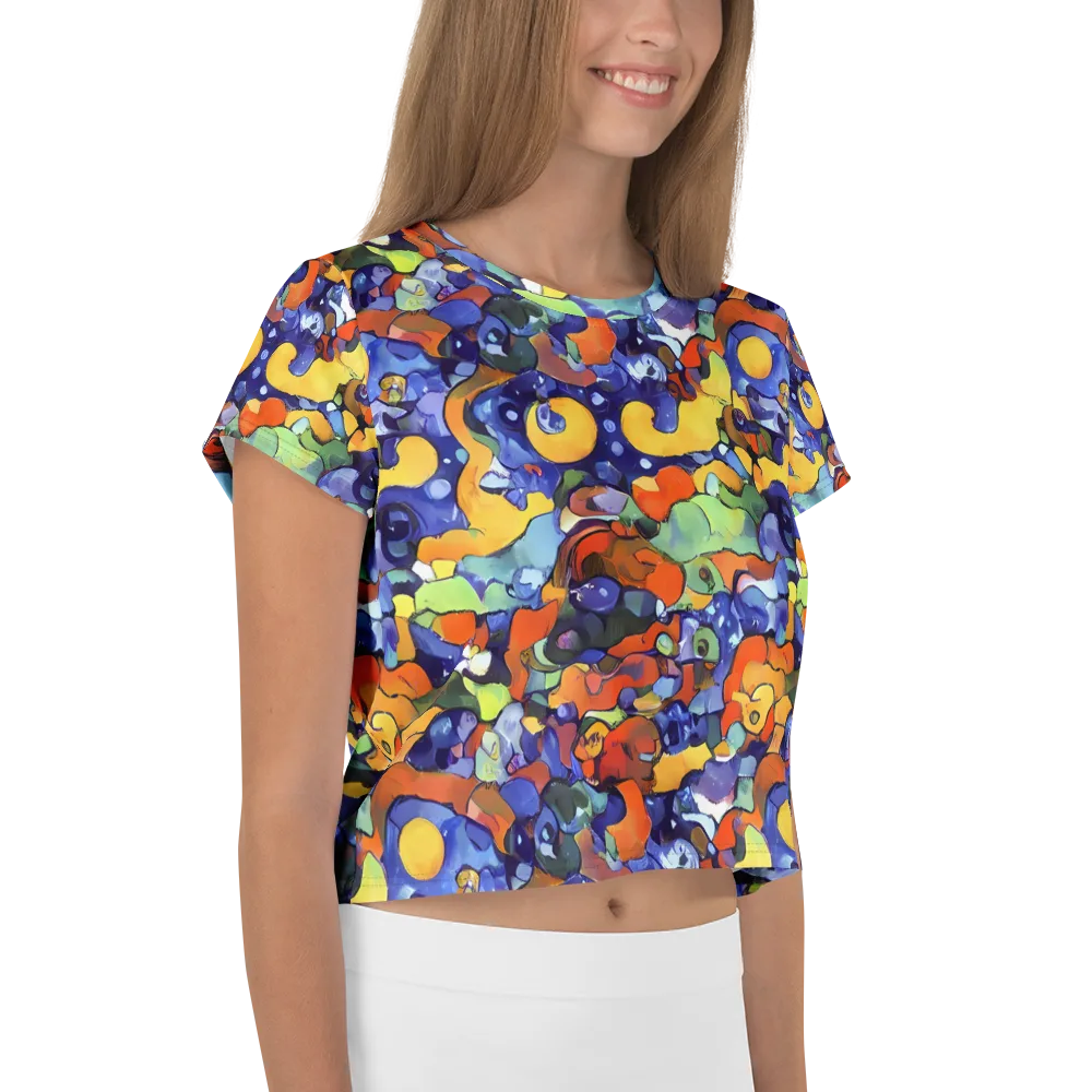 Tangerine Tangle on Crop Tee — Right