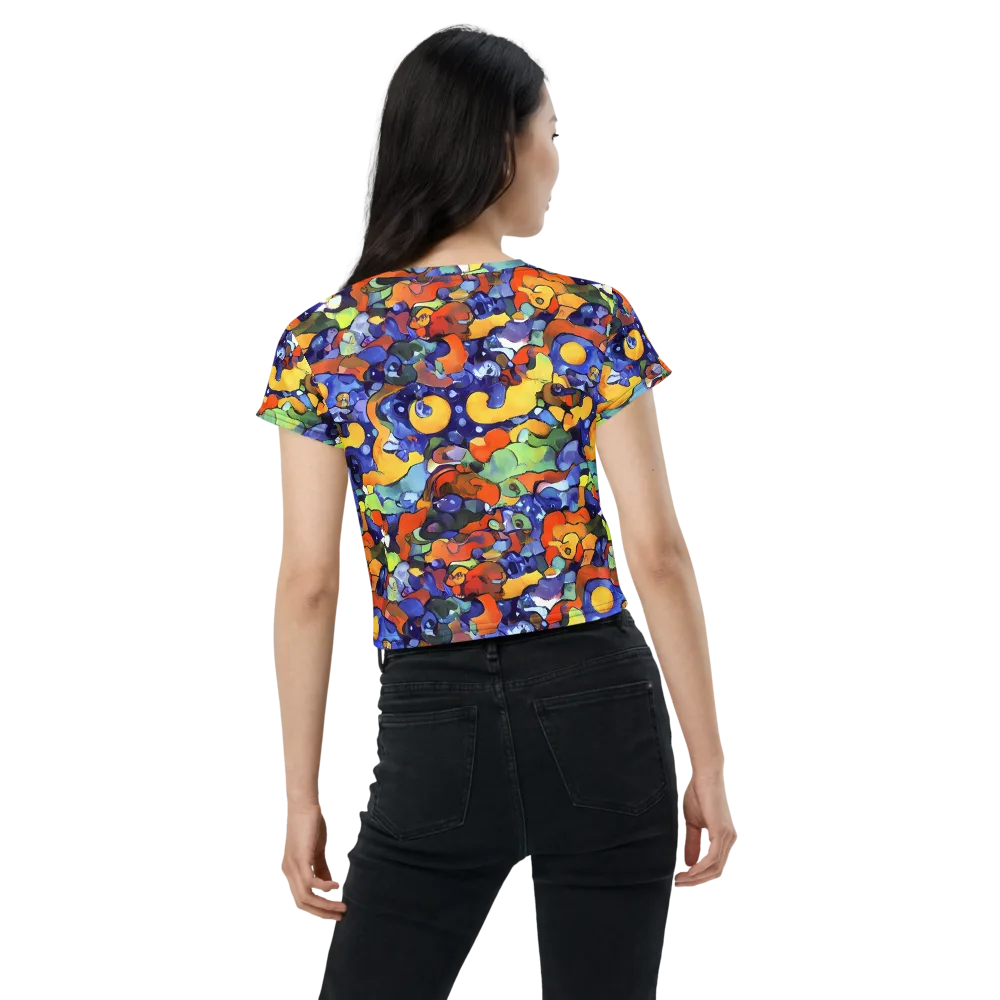Tangerine Tangle on Crop Tee — Back