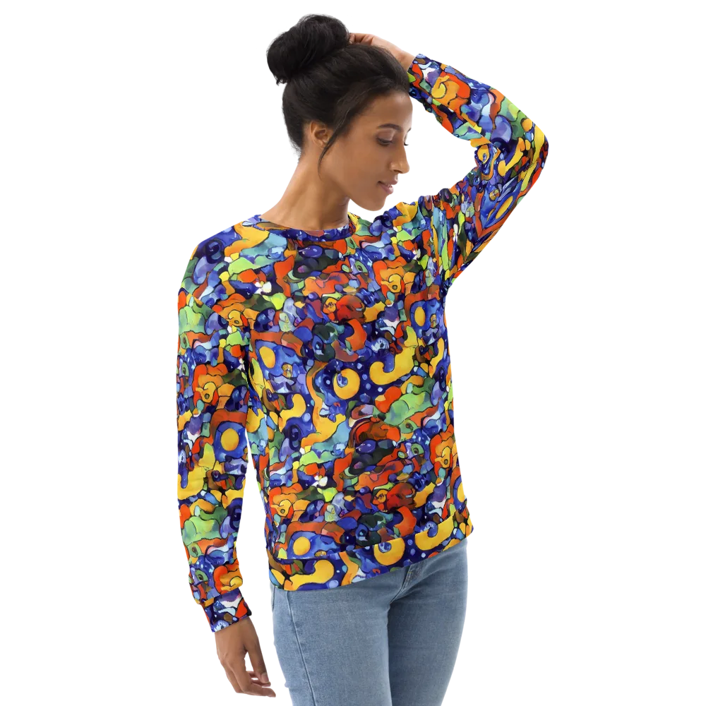 Tangerine Tangle on Sweatshirt — Right Front