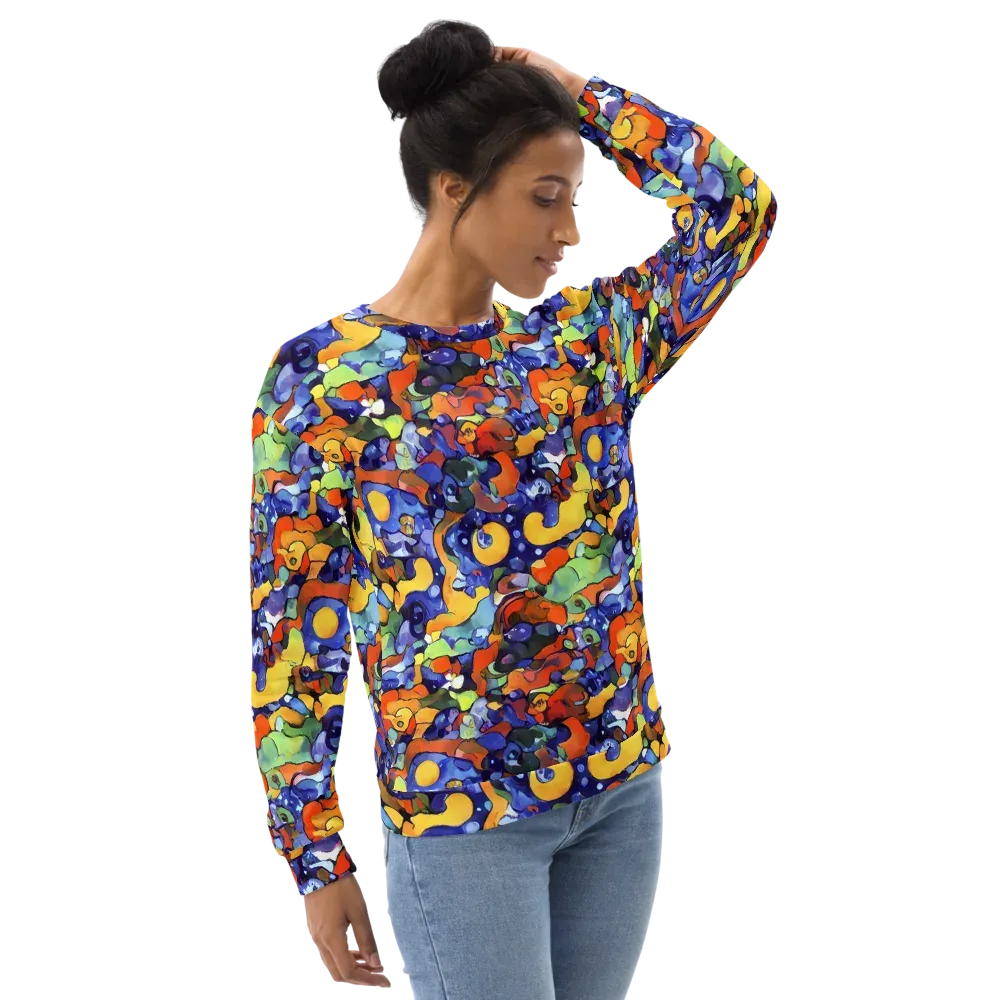 Tangerine Tangle on Sweatshirt — Right Front