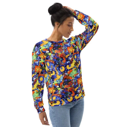 Tangerine Tangle on a Sweatshirt