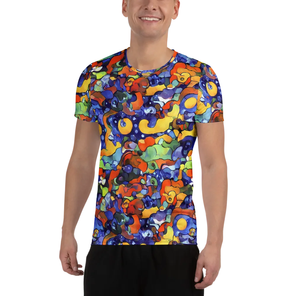 Tangerine Tangle on Men's Athletic T-Shirt — Front