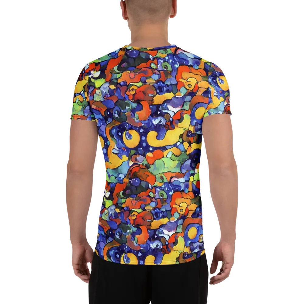 Tangerine Tangle on Men's Athletic T-Shirt — Back