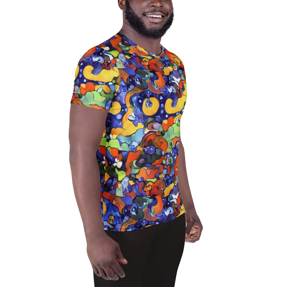 Tangerine Tangle on Men's Athletic T-Shirt — Right
