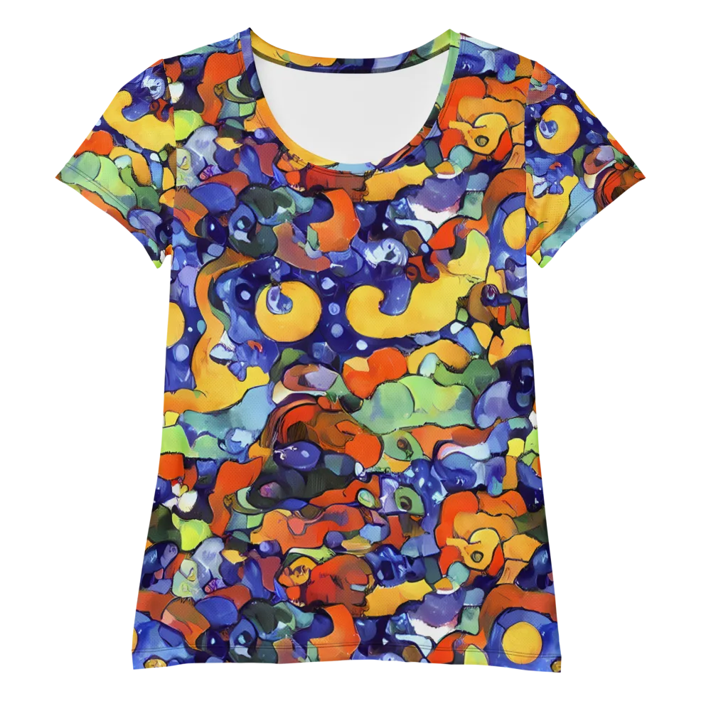 Tangerine Tangle on Women's Athletic T-Shirt — Front