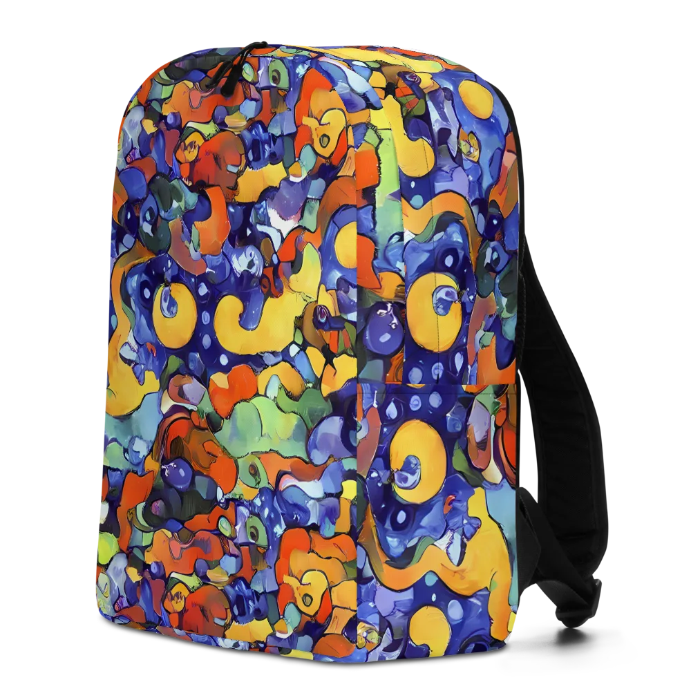 Tangerine Tangle on Minimalist Backpack — Left