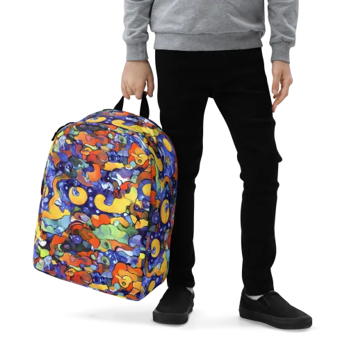 Tangerine Tangle on a Minimalist Backpack