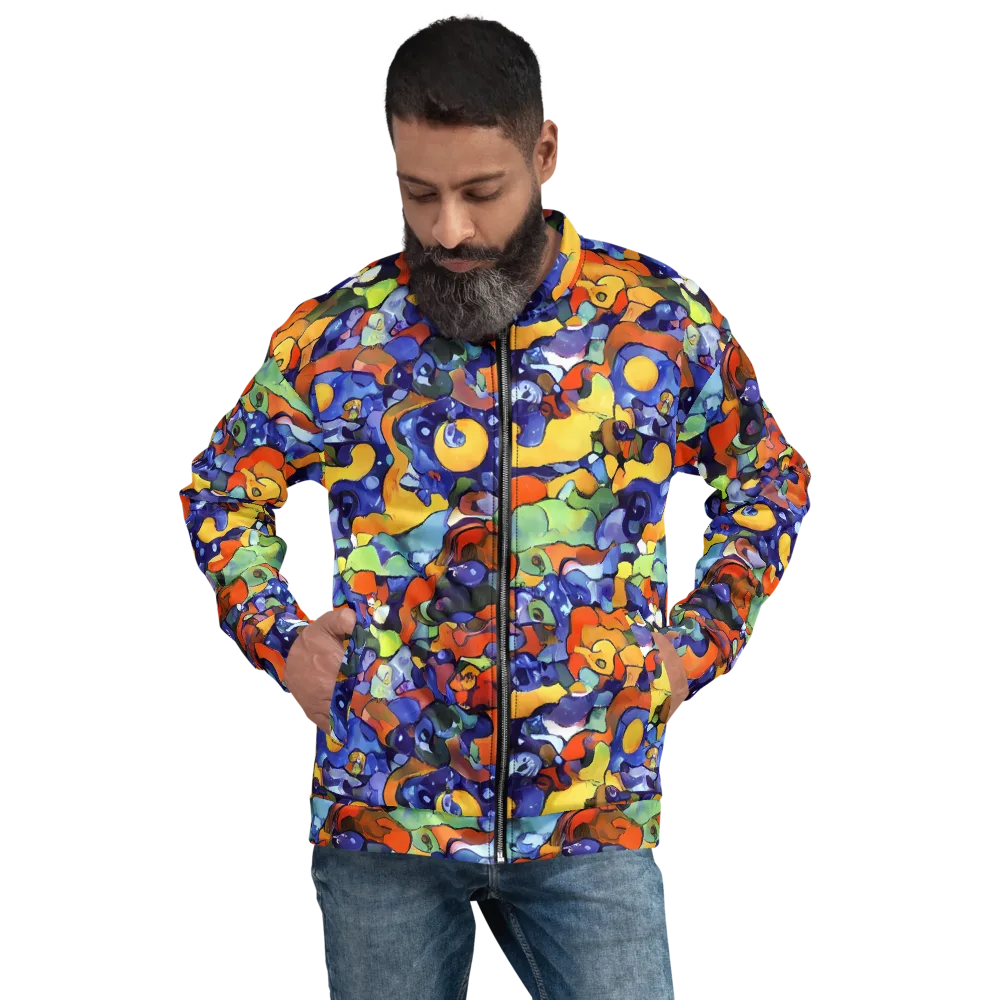 Tangerine Tangle on Bomber Jacket — Front