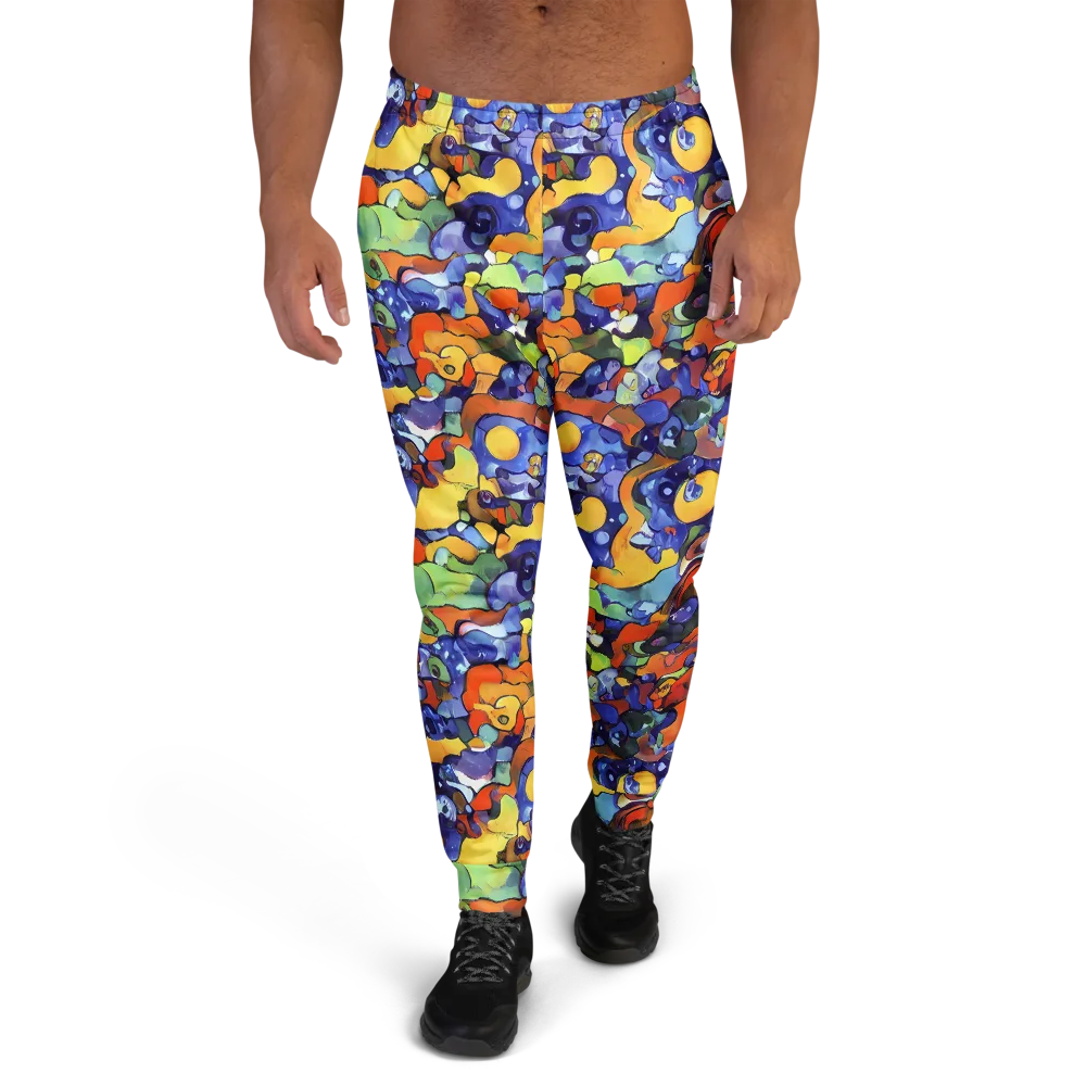 Tangerine Tangle on Men's Joggers — Front