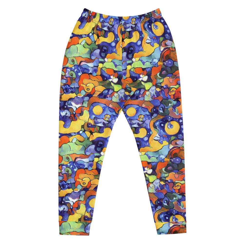 Tangerine Tangle on Men's Joggers — Front