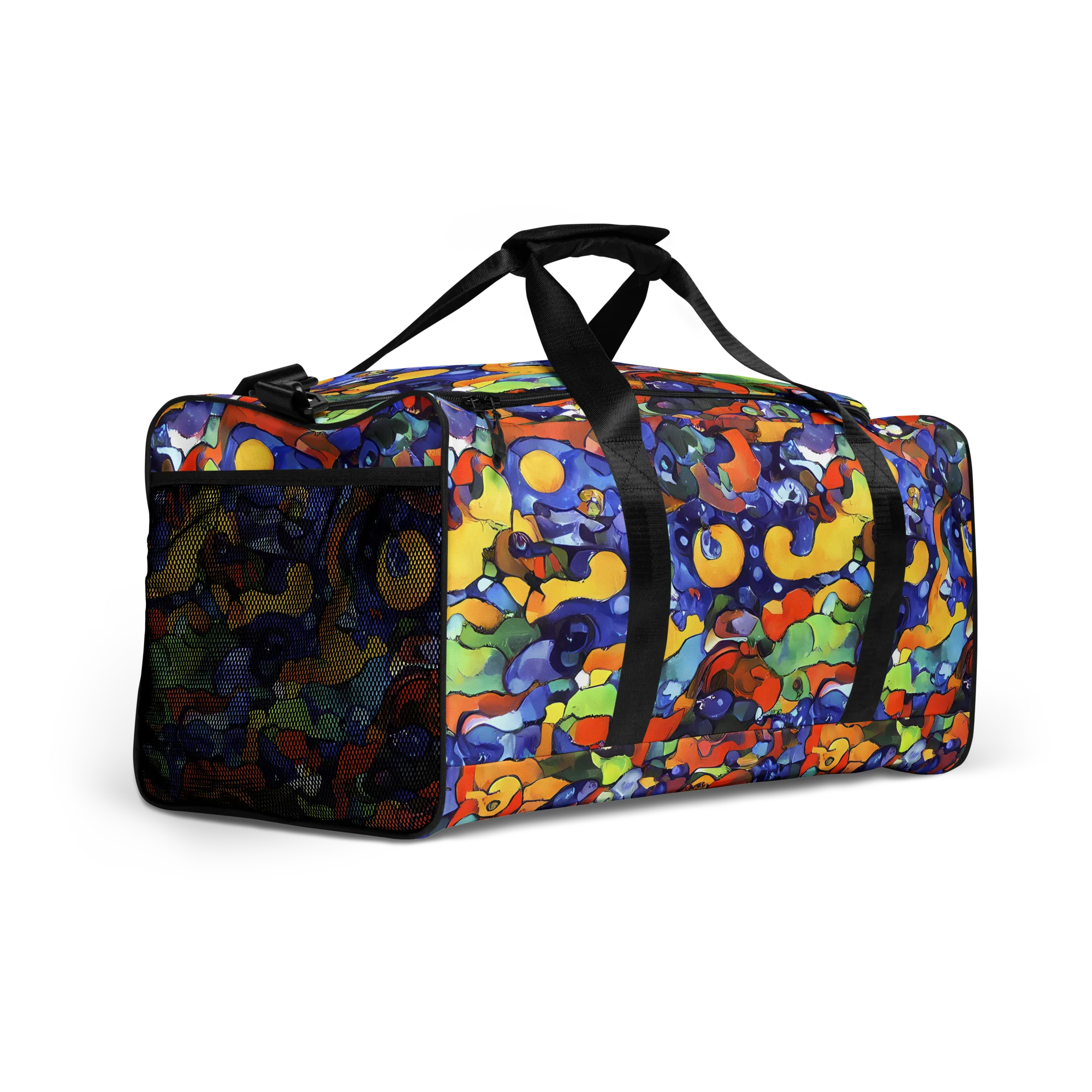 Tangerine Tangle on Duffle Bag — Right Front