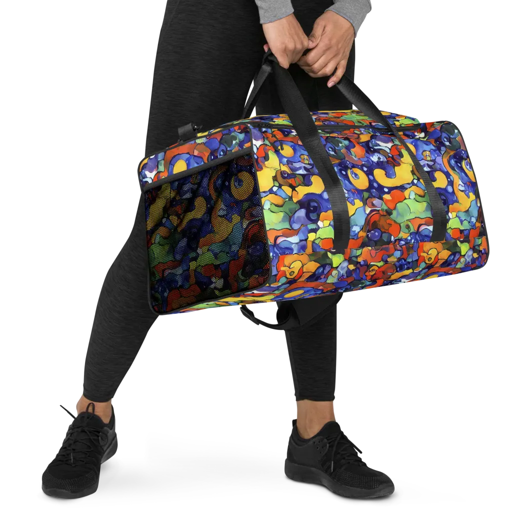 Tangerine Tangle on Duffle Bag — Right Front