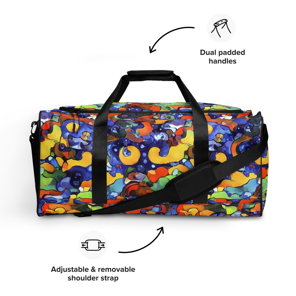 Tangerine Tangle on Duffle Bag — Front