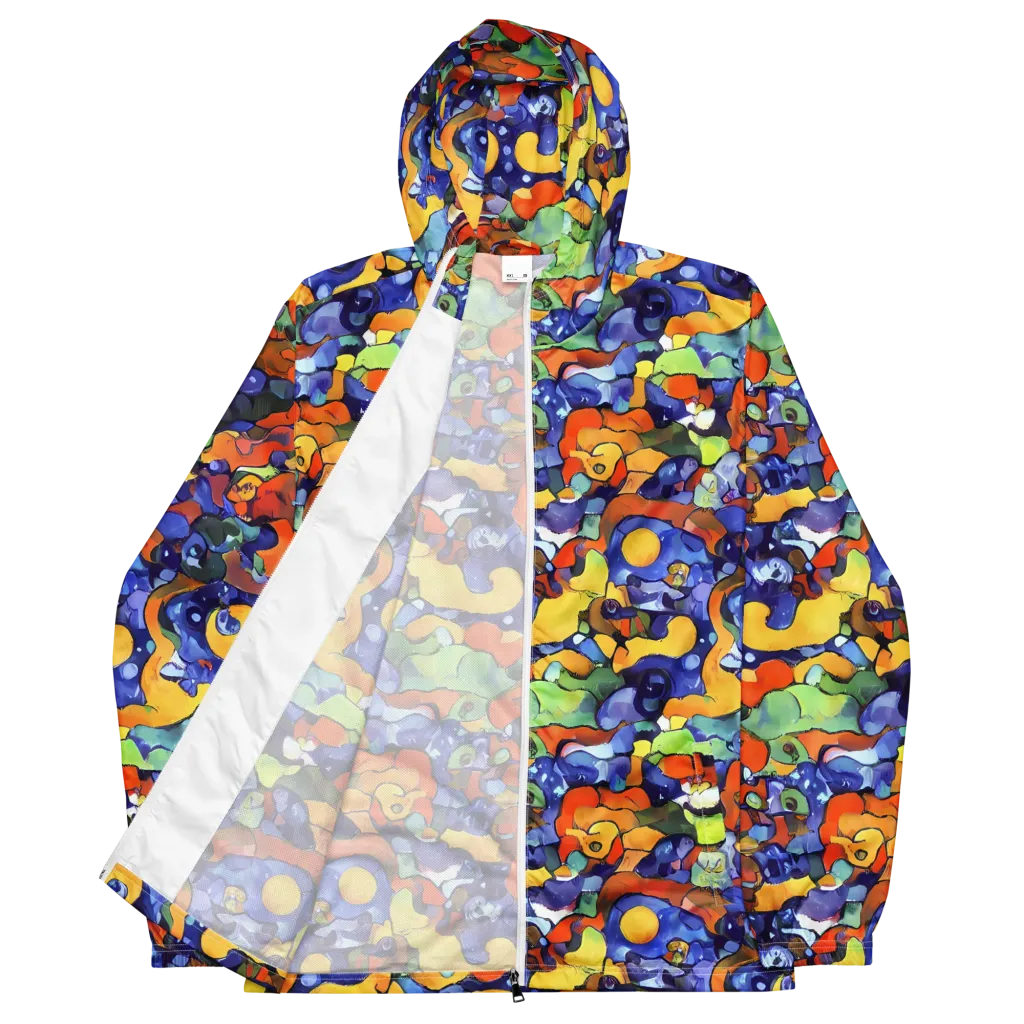 Tangerine Tangle on Men's Windbreaker — Front
