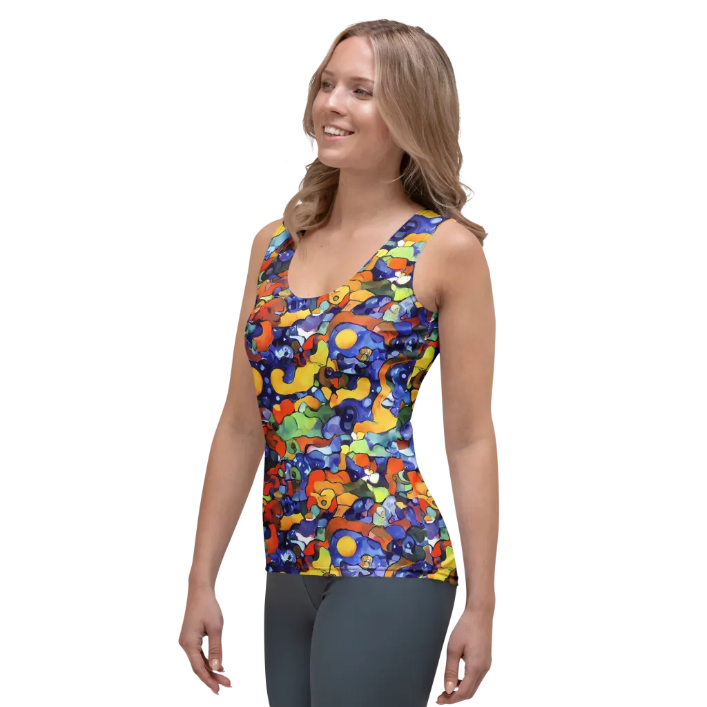 Tangerine Tangle on Women's Tank Top — Left Front