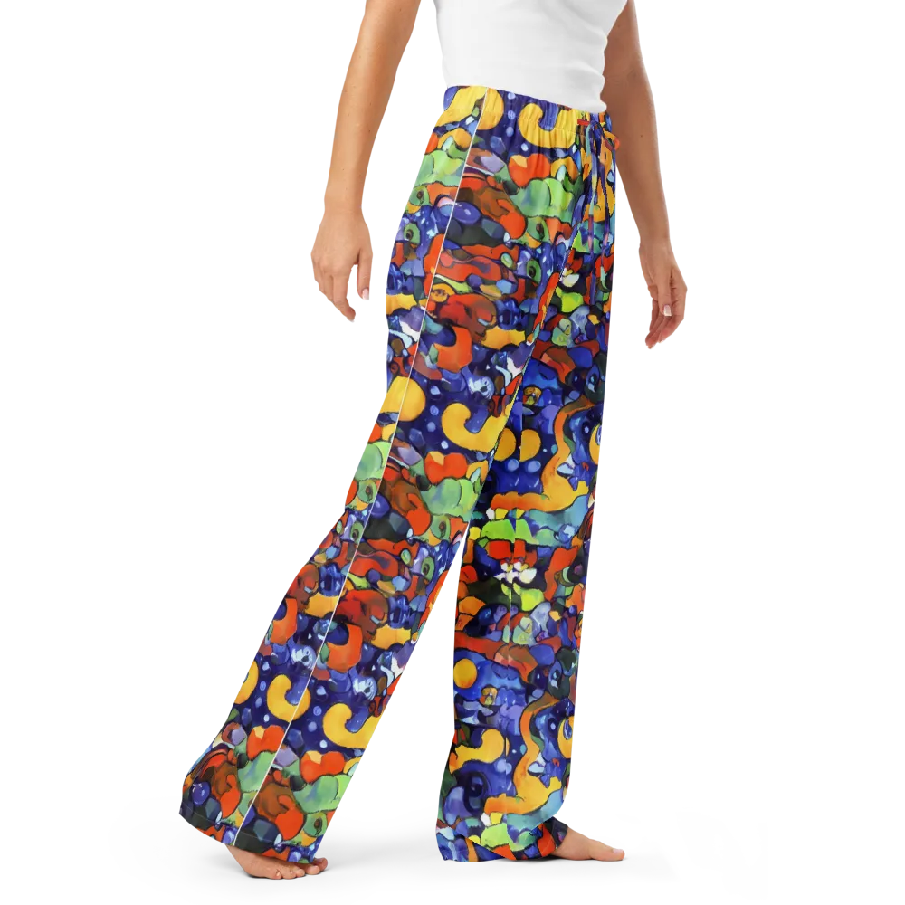 Tangerine Tangle on Women's Pajama Pants — Right Front