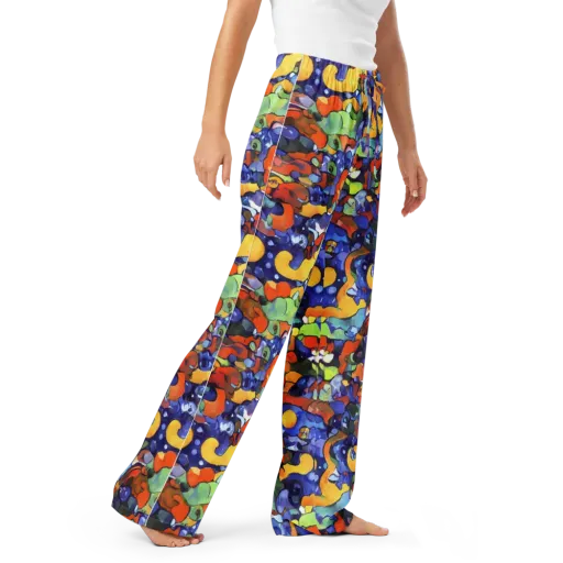 Tangerine Tangle on a Women's Pajama Pants
