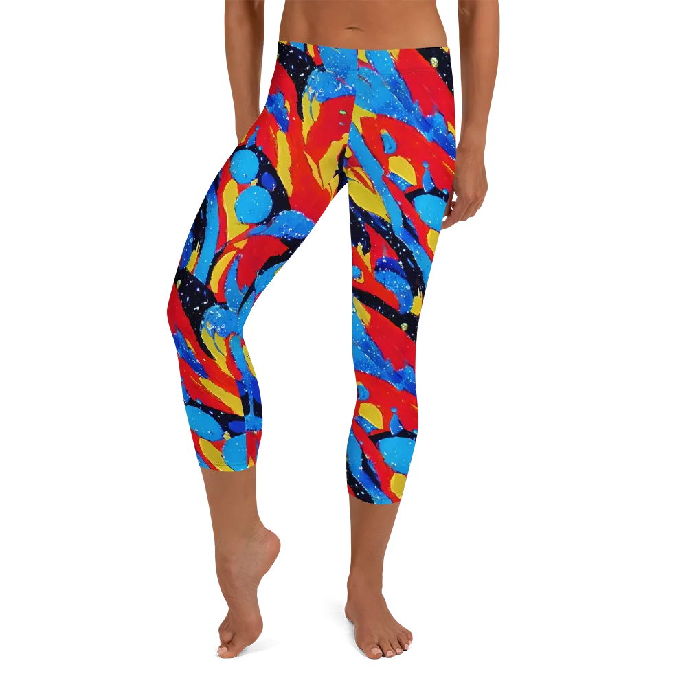 Primary Riot on Capri Leggings — Front