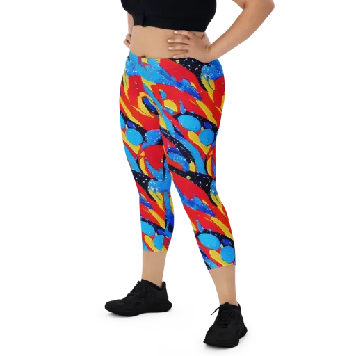 Primary Riot on a Capri Leggings
