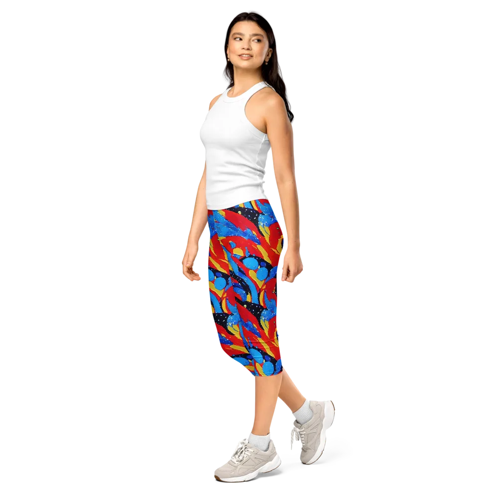 Primary Riot on Capri Leggings — Left Front