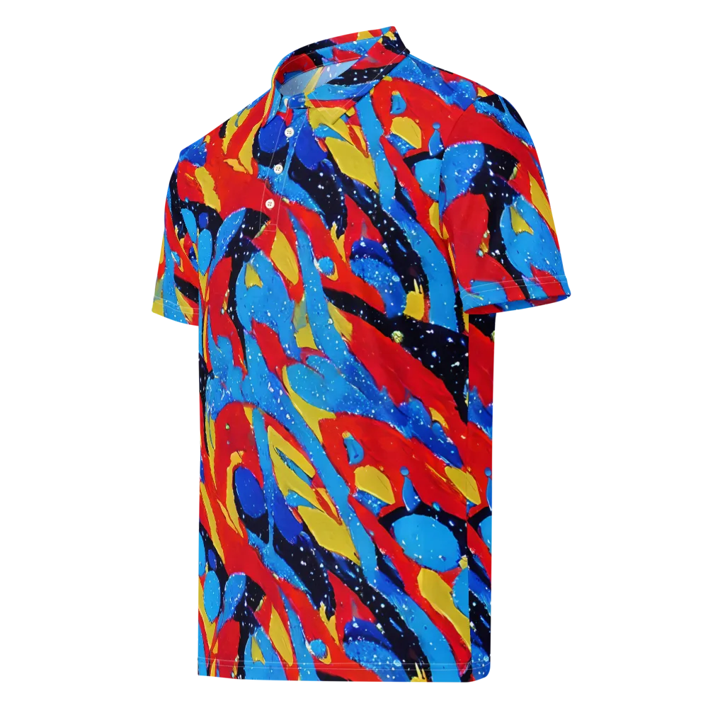Primary Riot on Men's Slim Fit Polo Shirt — Left Front