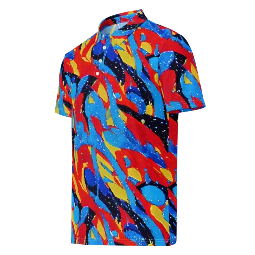 Primary Riot on a Men's Slim Fit Polo Shirt