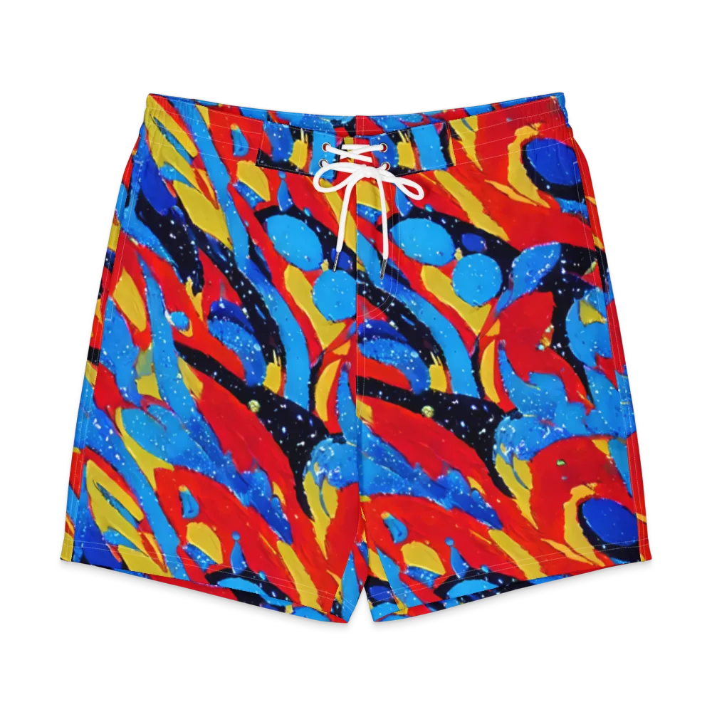 Primary Riot on Men's Board Shorts — Front