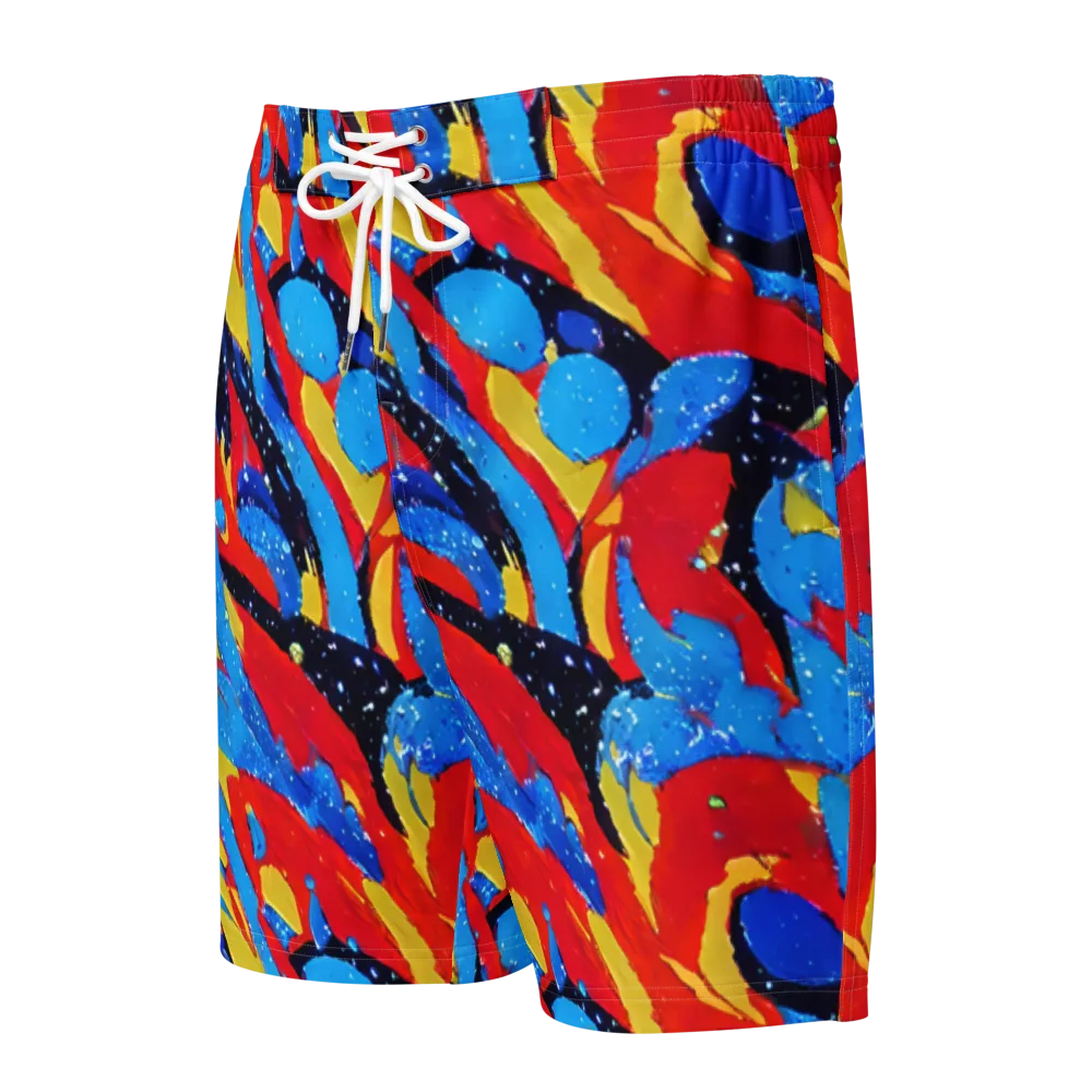 Primary Riot on Men's Board Shorts — Front