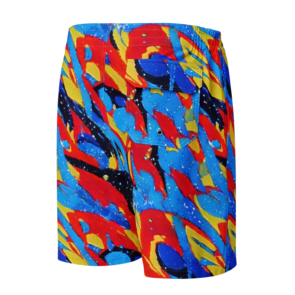 Primary Riot on Men's Board Shorts — Back