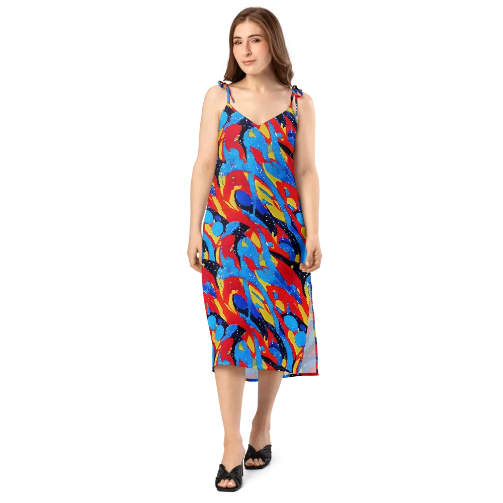 Primary Riot on Slip Dress — Front